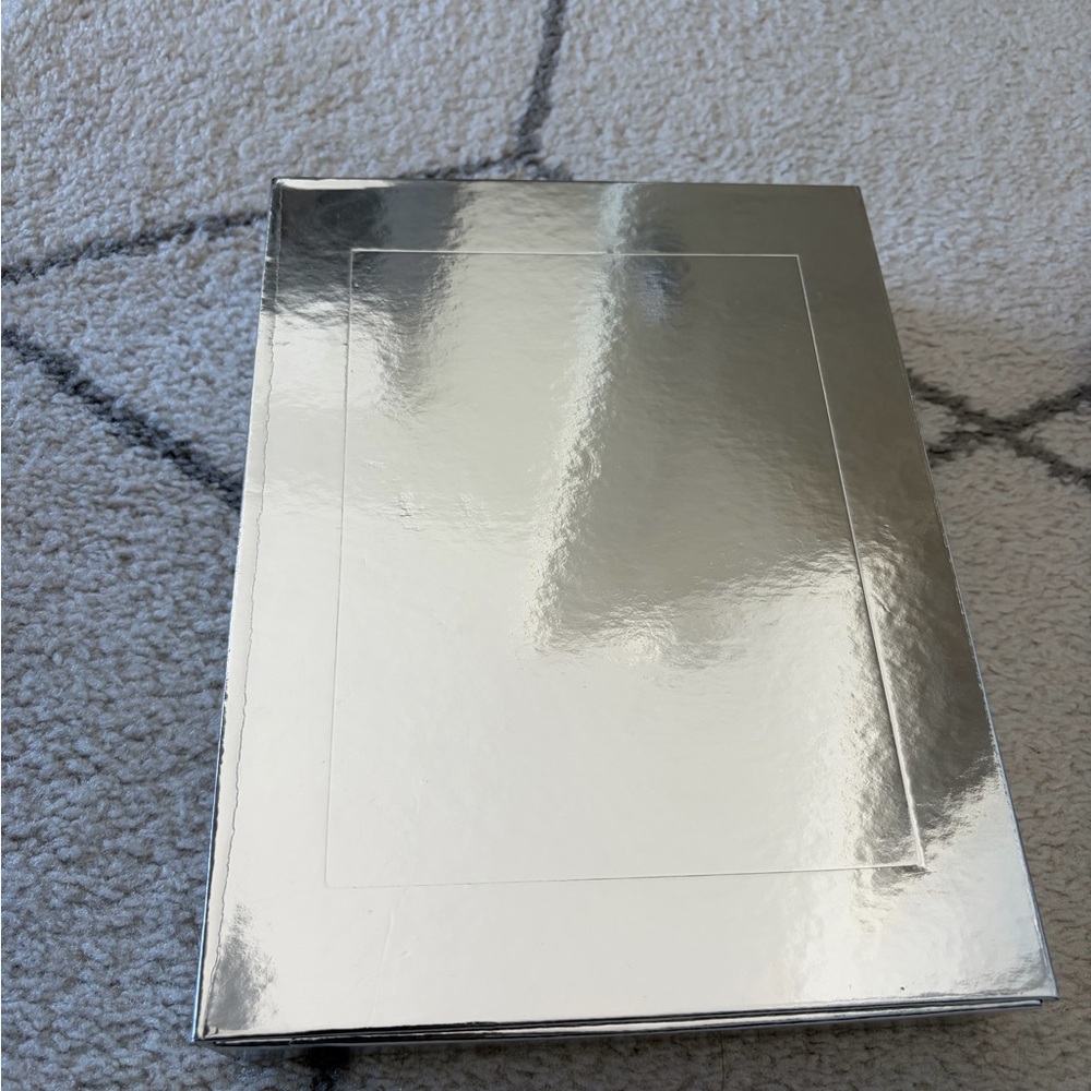 Cloth & Paper Silver Metallic Archive Box
